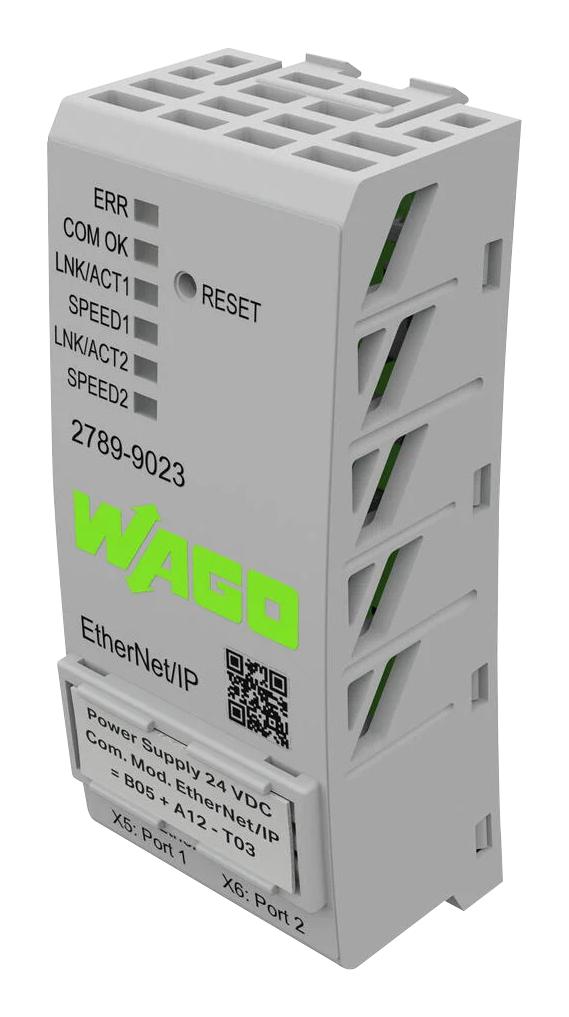 WAGO 2789-9023 Comm Mod, Pwr Supply, Ethernet/ip, 0.25A