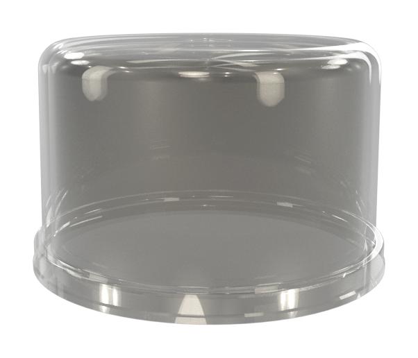 Amphenol Fls-C80-502-000 Dome Cover, Luminaire, 80mm x 50mm, Clear