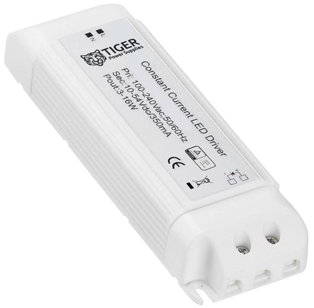 Tiger Power Supplies Tgr-350Ma-16W Led Driver, Constant Current, 19W