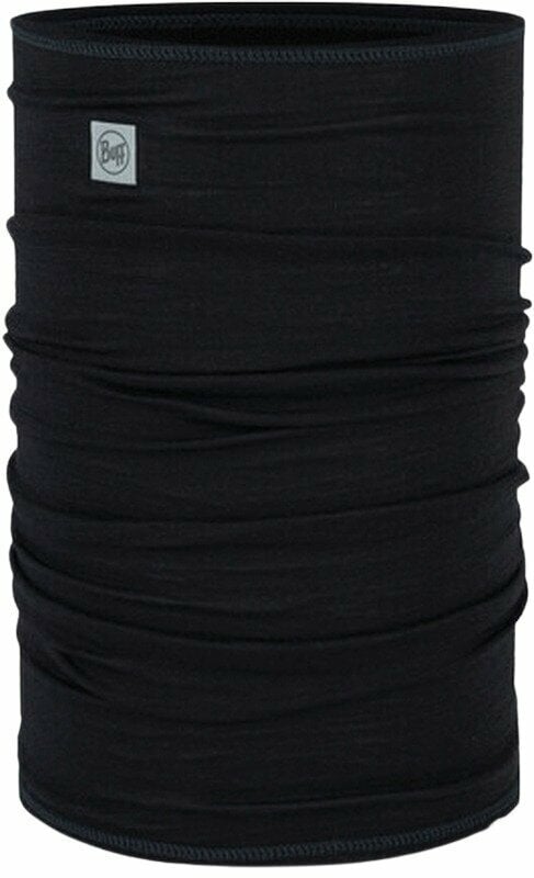 Buff Merino Lightweight Neckwear Solid Black UNI Neck Warmer