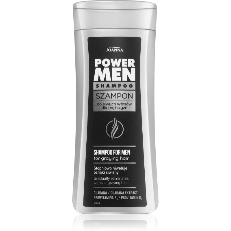 Joanna Power Men shampoo for white and grey hair for men 200 ml