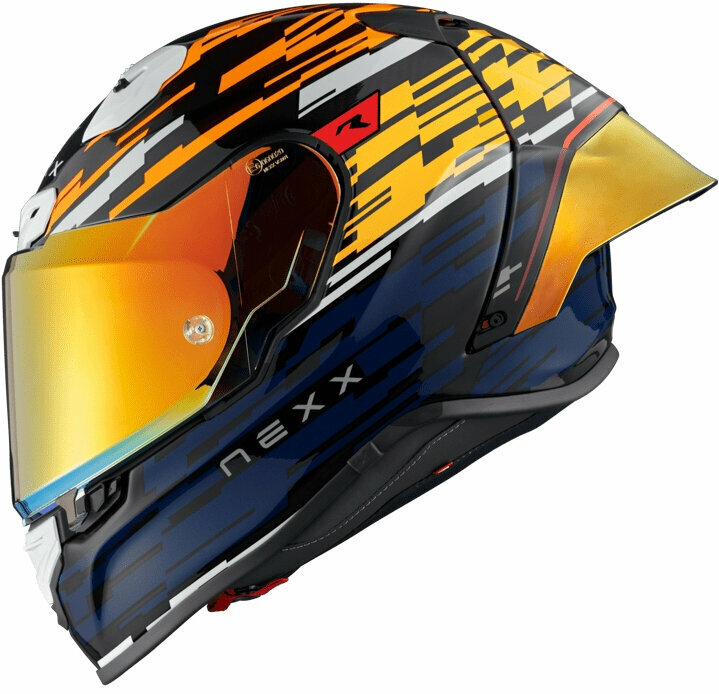 Nexx X.R3R Glitch Racer Orange/Blue L Helmet