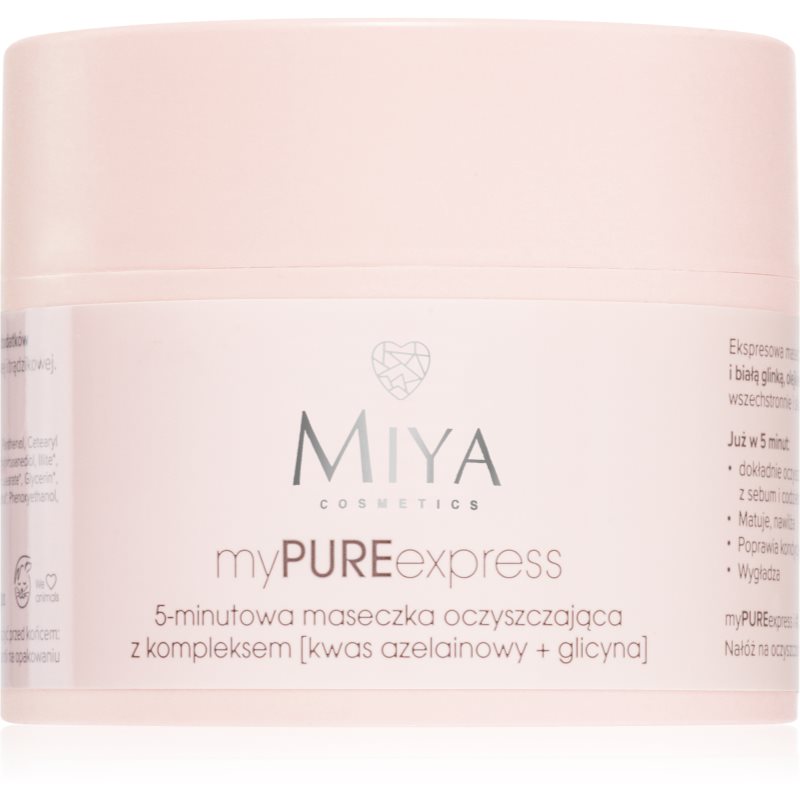 MIYA Cosmetics myPUREexpress oil-controlling and pore-minimising cleansing mask 50 g