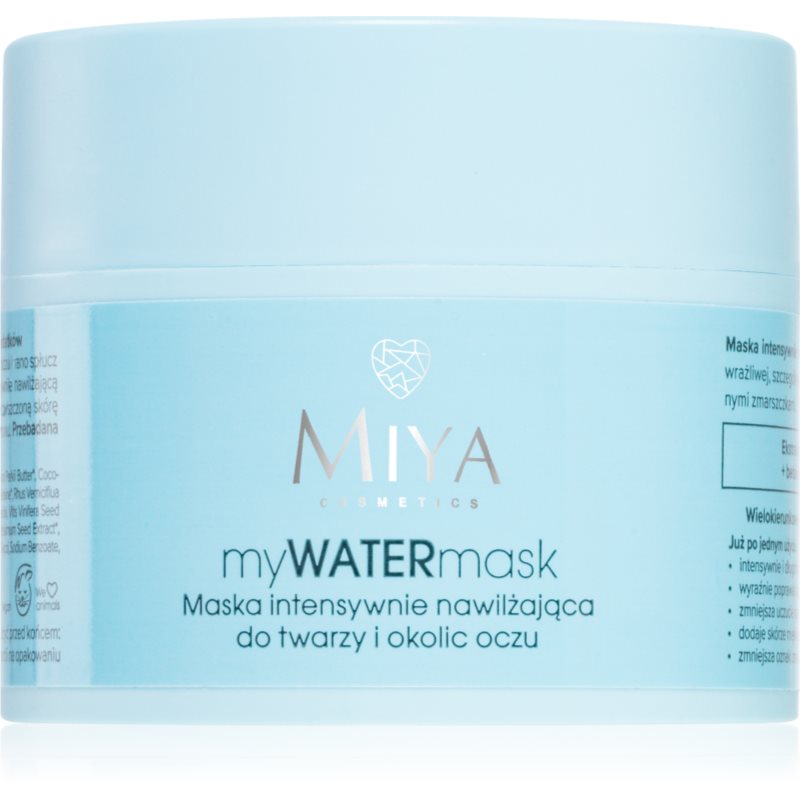 MIYA Cosmetics myWATERmask intense hydrating mask for the face and eye area 50 ml