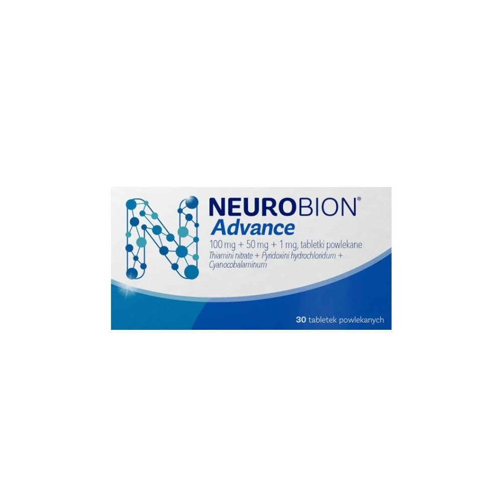 Neurobion Advance B1  B6  B12 , 30 film-coated tablets