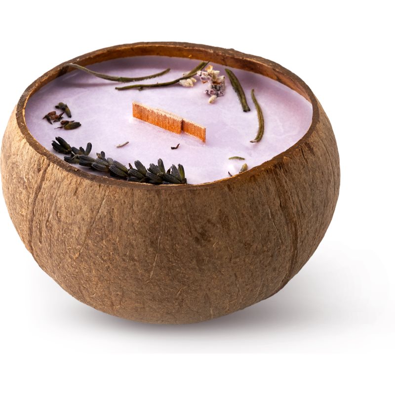 Tropicandle Lavender scented candle with wooden wick 350 ml