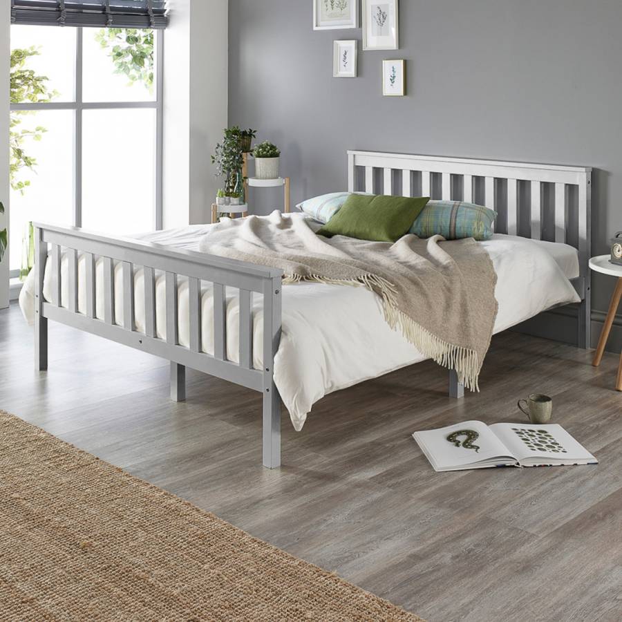 Atlantic Bed Frame in Grey Small Double