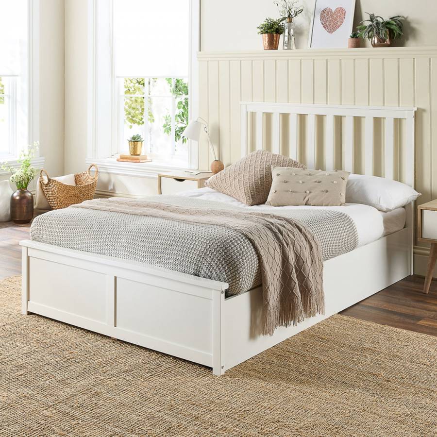 Wooden Ottoman Bed Small Double