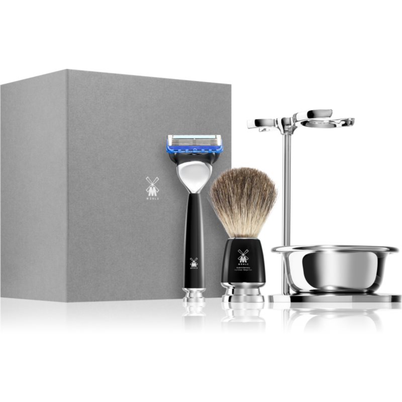 Mühle RYTMO Black Pure Badger Fusion shaving kit 1 pc