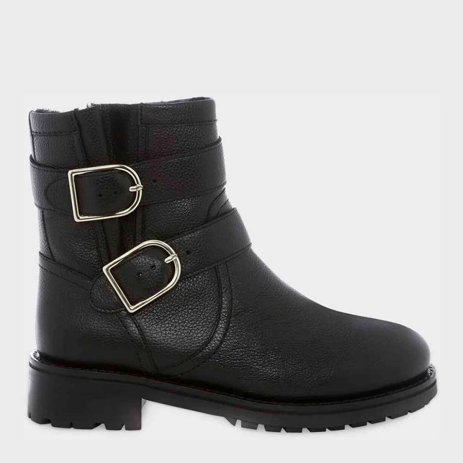 Black Otto Leather Ankle Boots