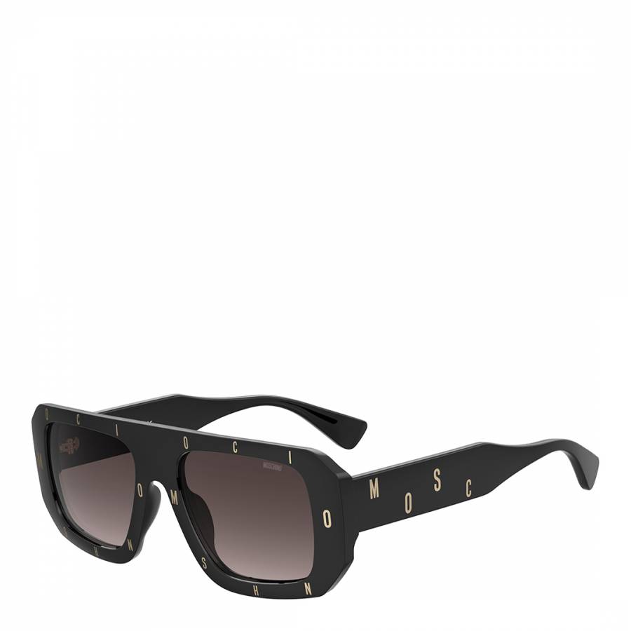Dark Grey Shaded Rectangular Sunglasses