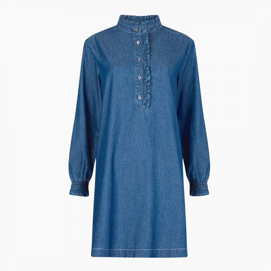 Blue Denim Summer Chambray Dress