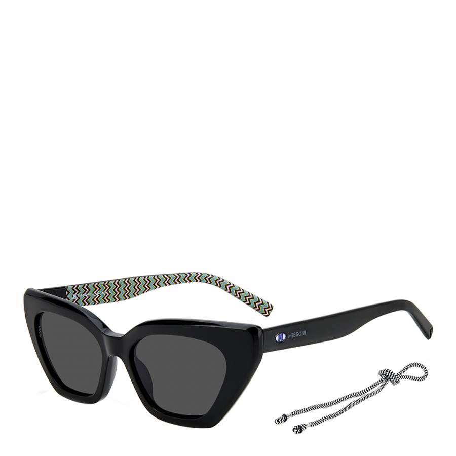 Black Grey Rectangular Sunglasses