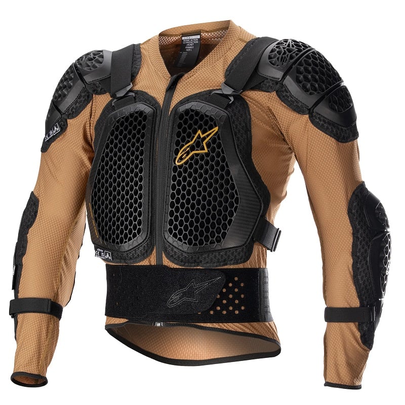 Alpinestars Bionic Action V2 Protection Jacket Sand Black Tangerine Size S