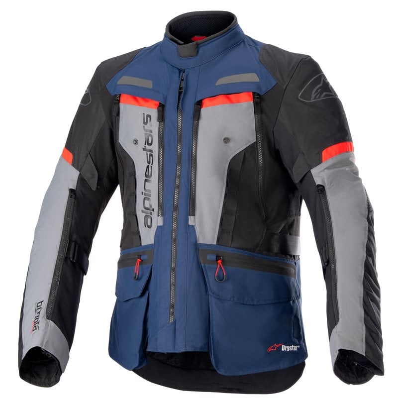 Alpinestars Bogotá Pro Drystar Jacket Dark Blue Black Bright Red Size S