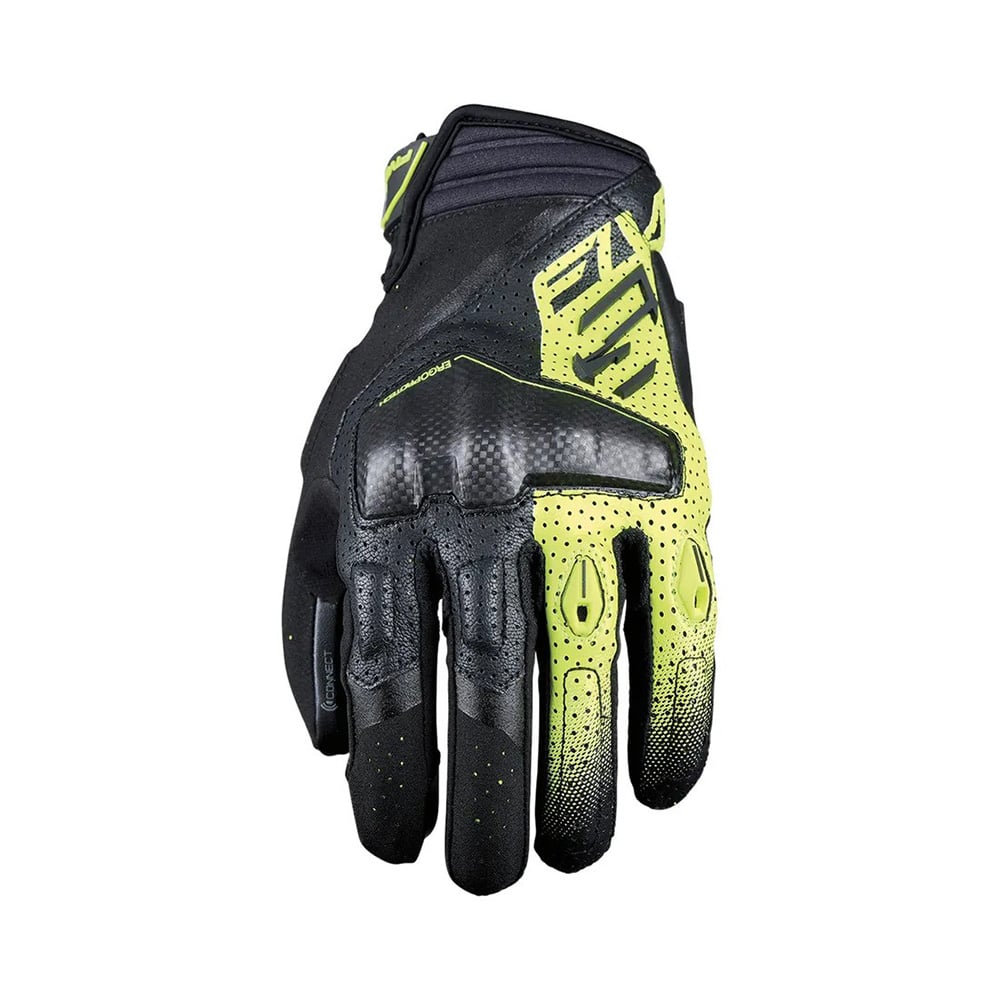 Five RSC Evo Gloves Black Yellow Size M
