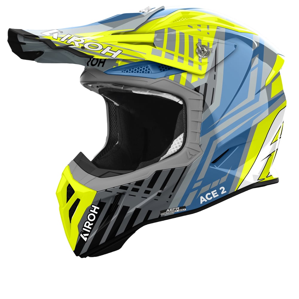 Airoh Aviator Ace 2 Proud Yellow Gloss Offroad Helmet Size S