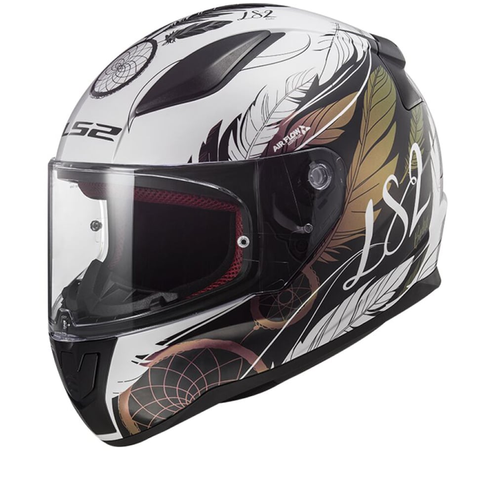 LS2 FF353 Rapid II Boho White Black Pink 06 Full Face Helmet Size 2XL