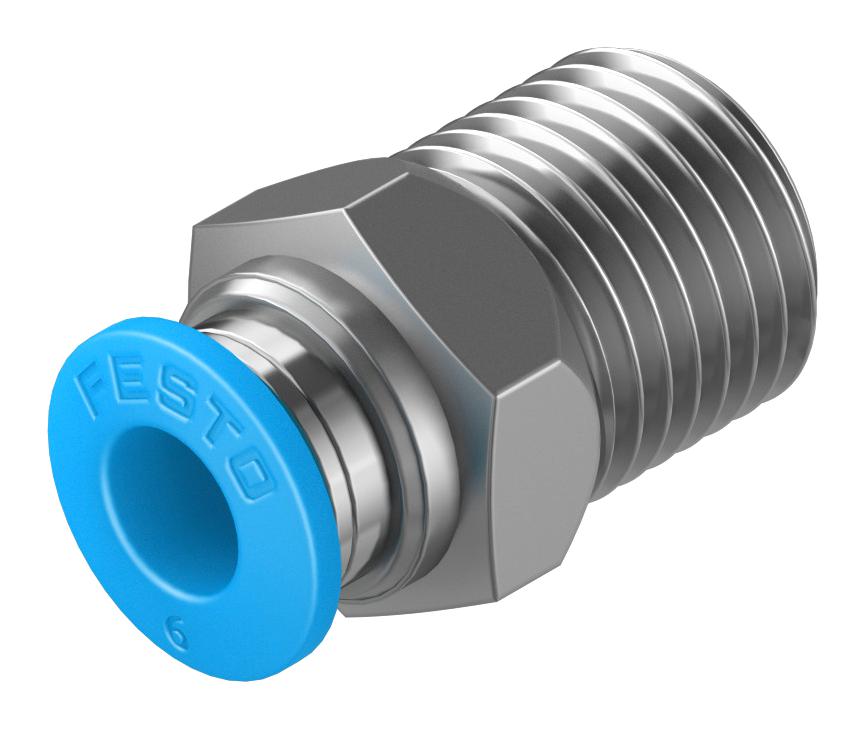 Festo 153003 Push-In Fitting, 6mm, R1/4