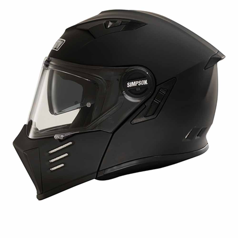 Simpson Darksome Matt Black ECE22.06 Modular Helmet Size S