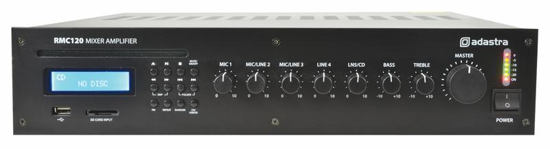 Adastra Rmc120 Mixer Amp, 5Ch, 100V, Cd/usb/sd/fm