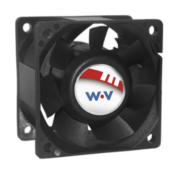 Wakefield Thermal Dc0603812M2B-2T0 Axial Fan, 60mm, 12Vdc, 67.3Cfm, 62Dba