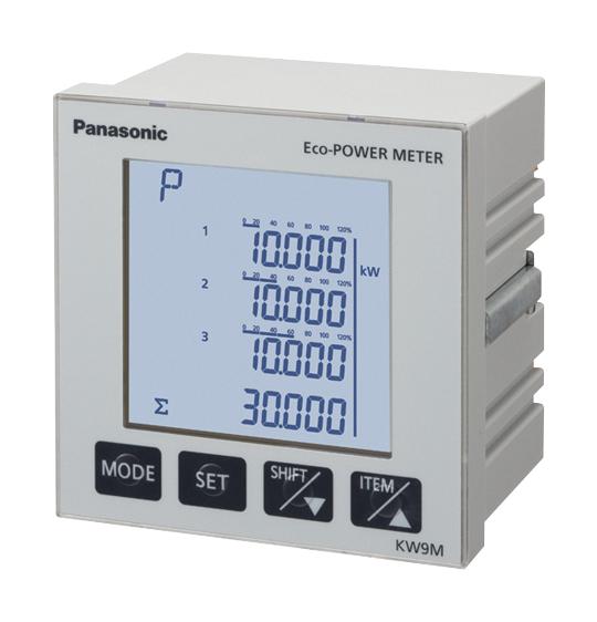 Panasonic Akw92112 Eco-Power Meter, Panel Mount, 264Vac