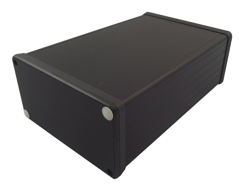 Hammond 1455C802Bk Box, Black, Plastic End Plate