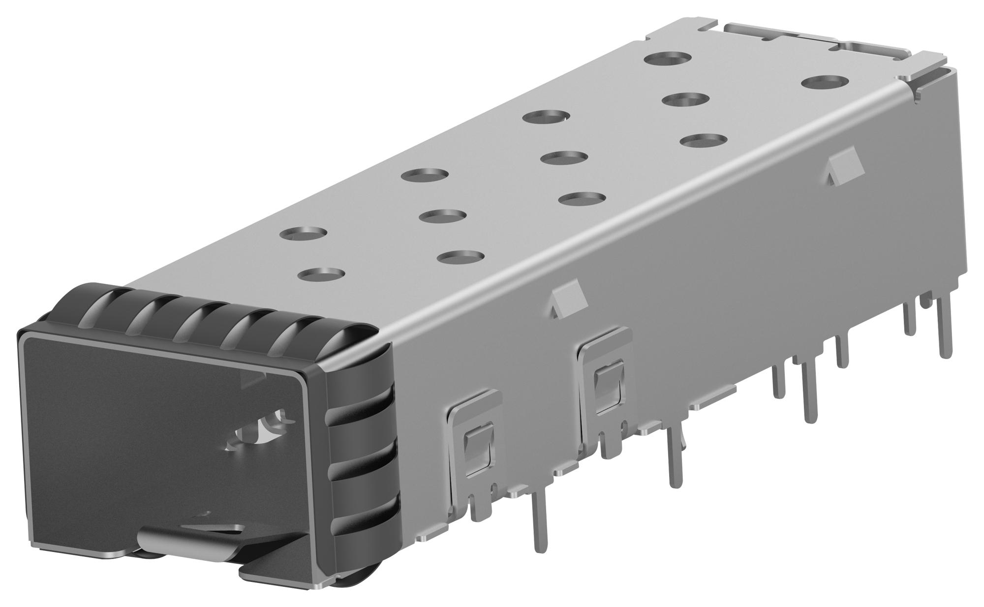 Te Connectivity 2110304-1 Conn Cage, Sfp+, R/a, 1X1 Port, Tht