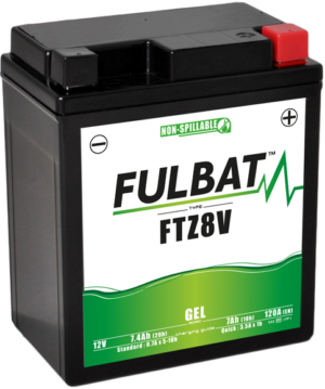 Fulbat FTZ8V Gel Motorcycle Battery Size