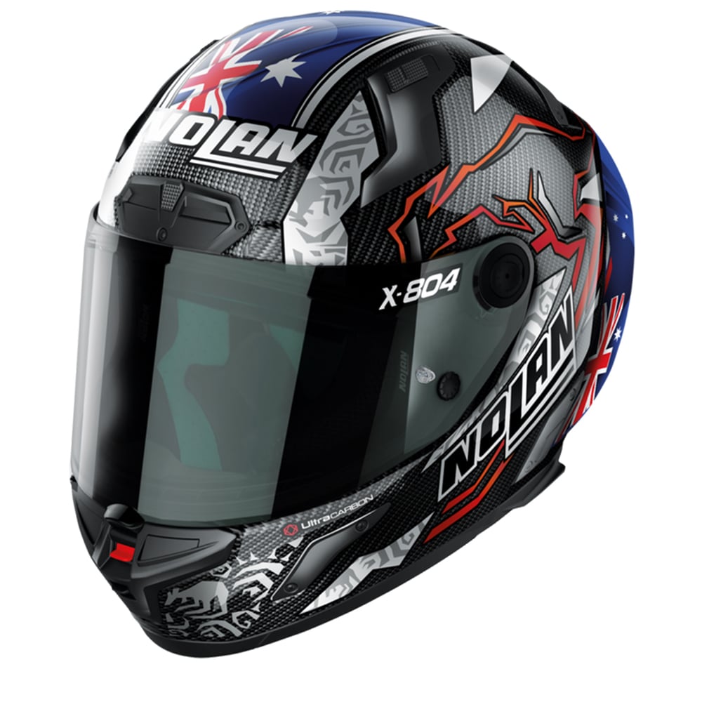 Nolan X-804 RS Ultra Carbon Stoner 10th Anniversary 026 Replica Full Face Helmet Size S