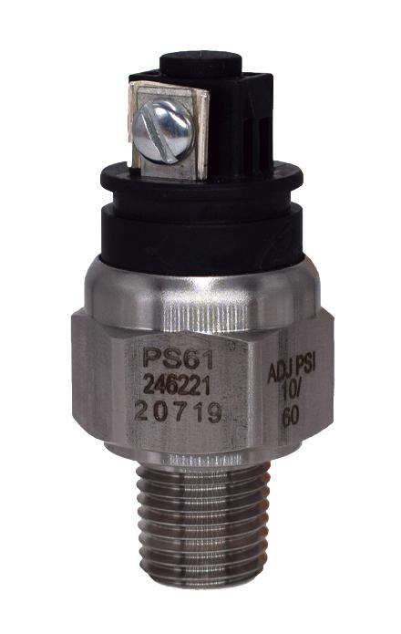 Gems Sensors 213428 Pressure Switch, Spst-No, 60Psi, 100Va