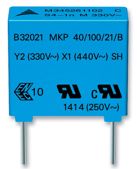 EPCOS B32024A3334M000 Capacitor, 0.33Îf, 20%, Pp