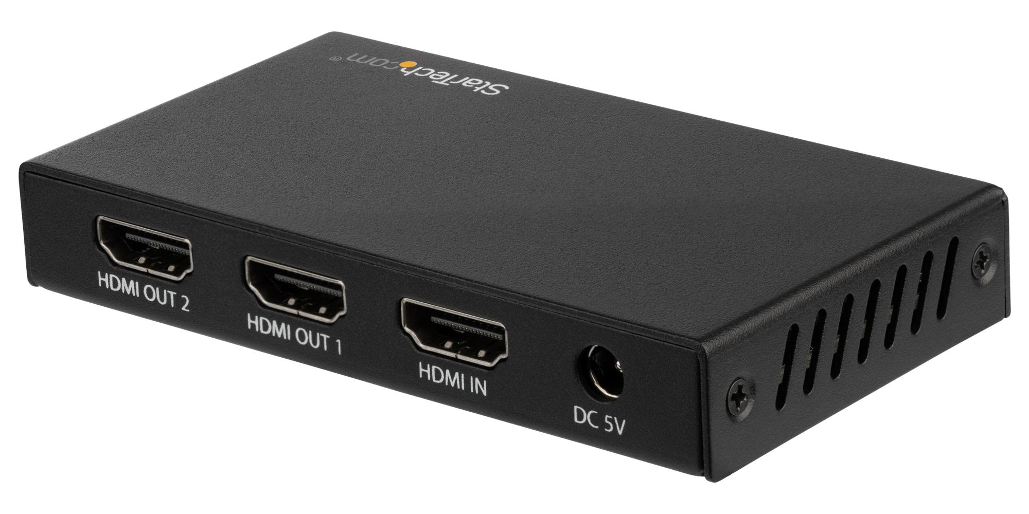 Startech St122Hd202 Spltr, Hdmi, 2-Port, 60Hz, 100 To 240Vac