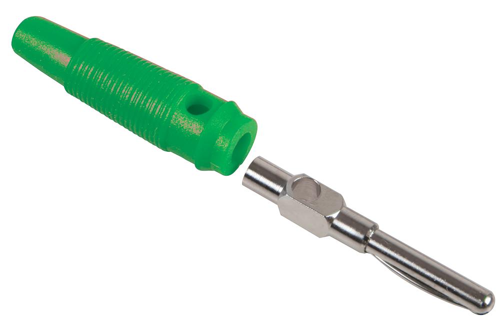 Multicomp 25.412.4 Plug, 4mm, Green