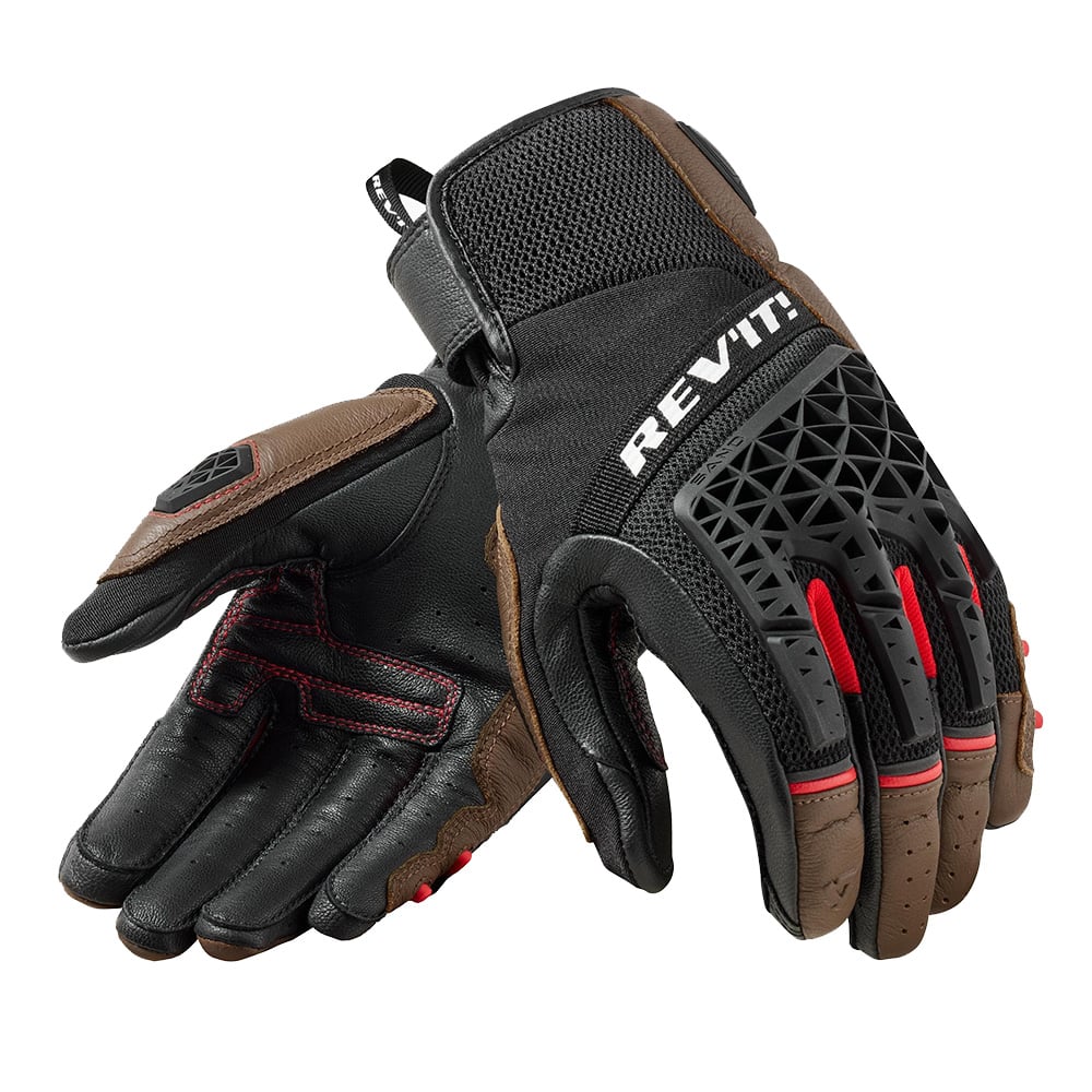 REV'IT! Sand 4 Gloves Brown Black Size 4XL