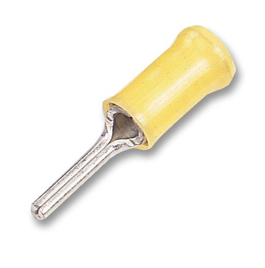 Amp Connectors / Te Connectivity 165049 Crimp Terminal, Pin, Yellow