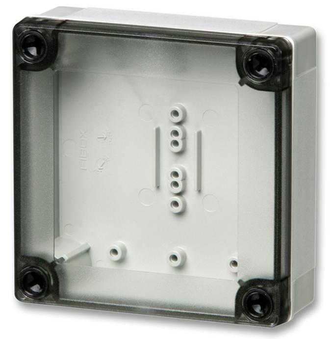 Fibox Pc 95/35 Lt Enclosure Enclosure, Din Rail, Polycarbonate, Gray