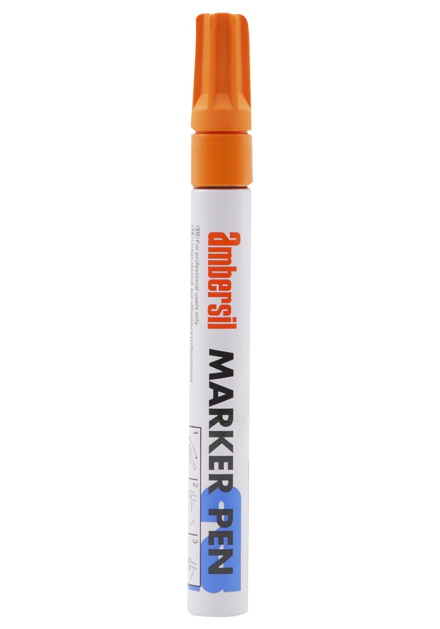 Ambersil Marker Pen Orange, 3mm Coating, Paint, Pen, Orange, 0.0215G
