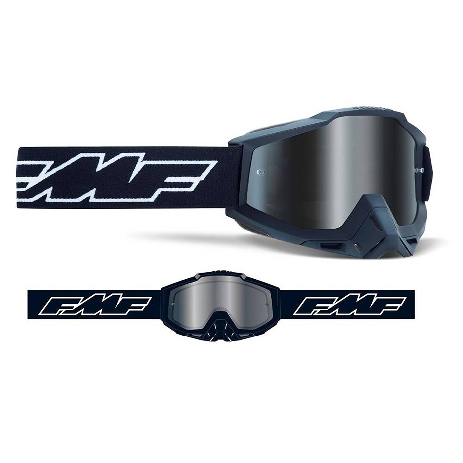 FMF Powerbomb Sand Black Clear Goggles Size
