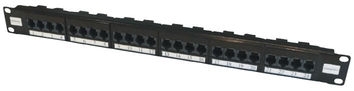 Connectorectix Cabling Systems 009-001-009-07 Patch Panel, 24 Way Utp, Cat6, Elite