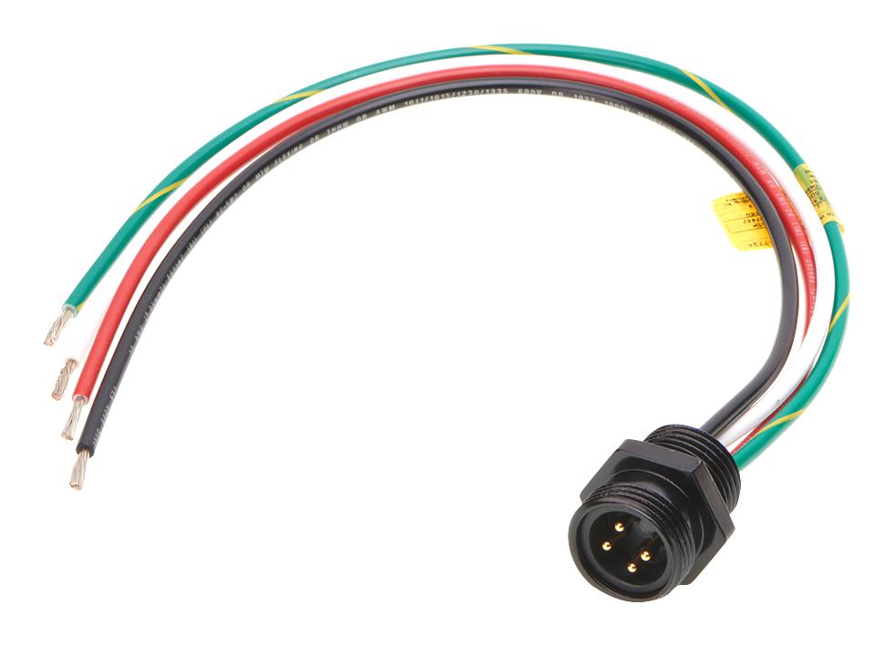 Molex 130066-0090 Sensor Cord, 4P Rcpt-Free End, 19.7