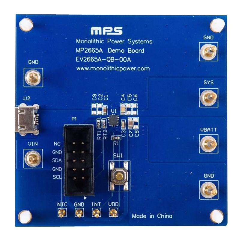 Monolithic Power Systems (Mps) Ev2665A-Qb-00A Eval Board, Li-Ion/poly Battery Charger