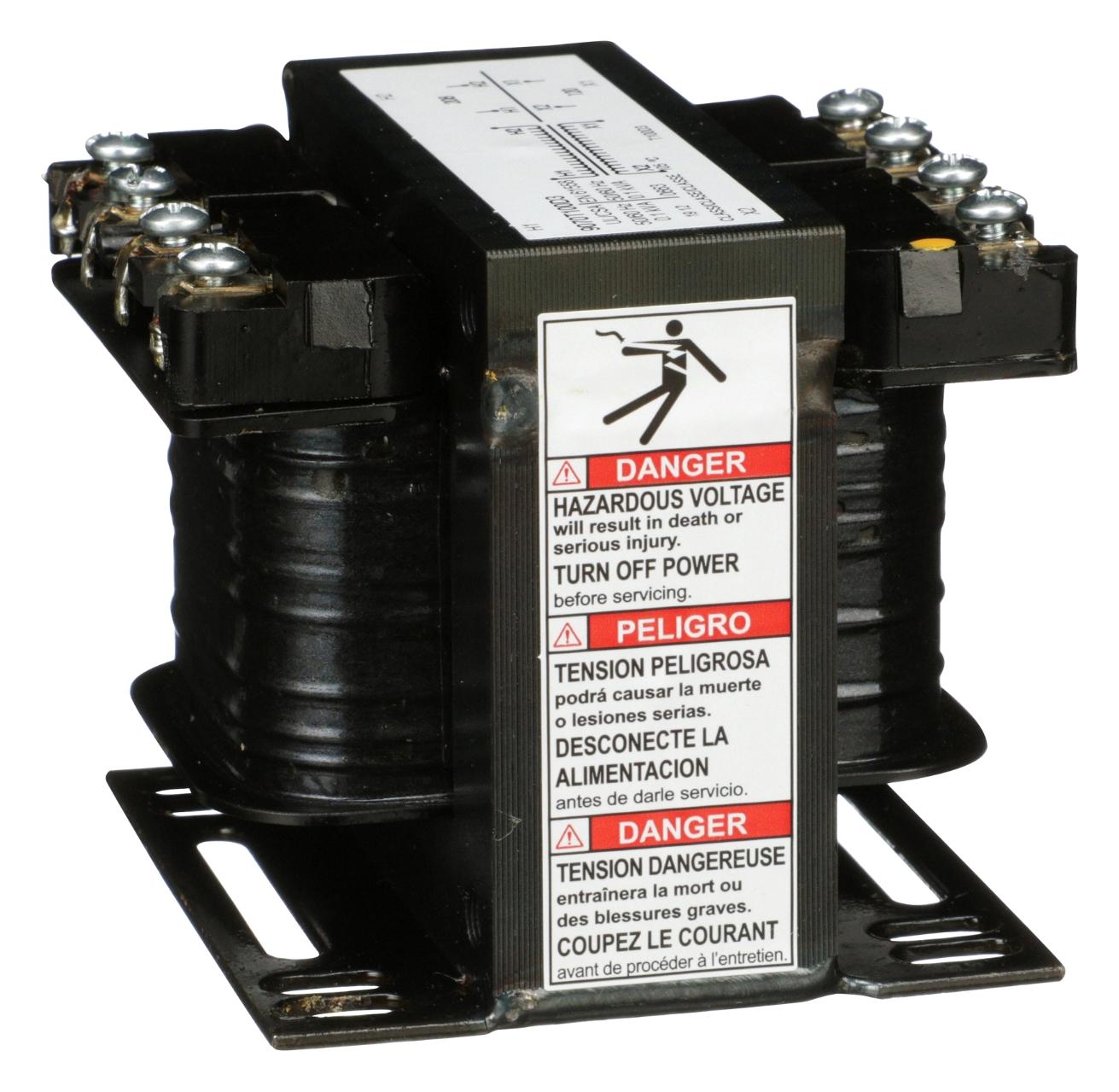 Square D By Schneider Electric 9070T100D3 Chassis Mount Transformer, 100Va