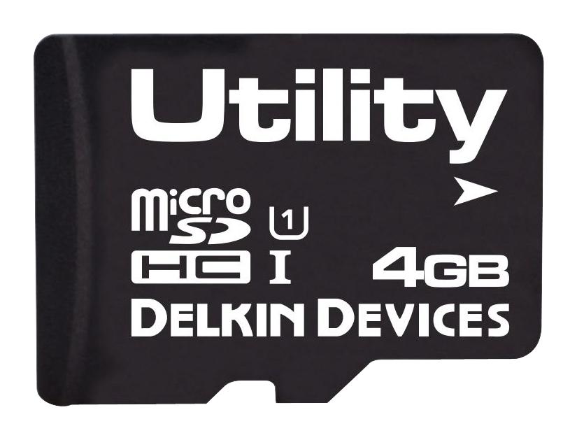 Delkin Devices S404Gsemc-U3000-3 Flash Memory Card, Microsd, 4Gb