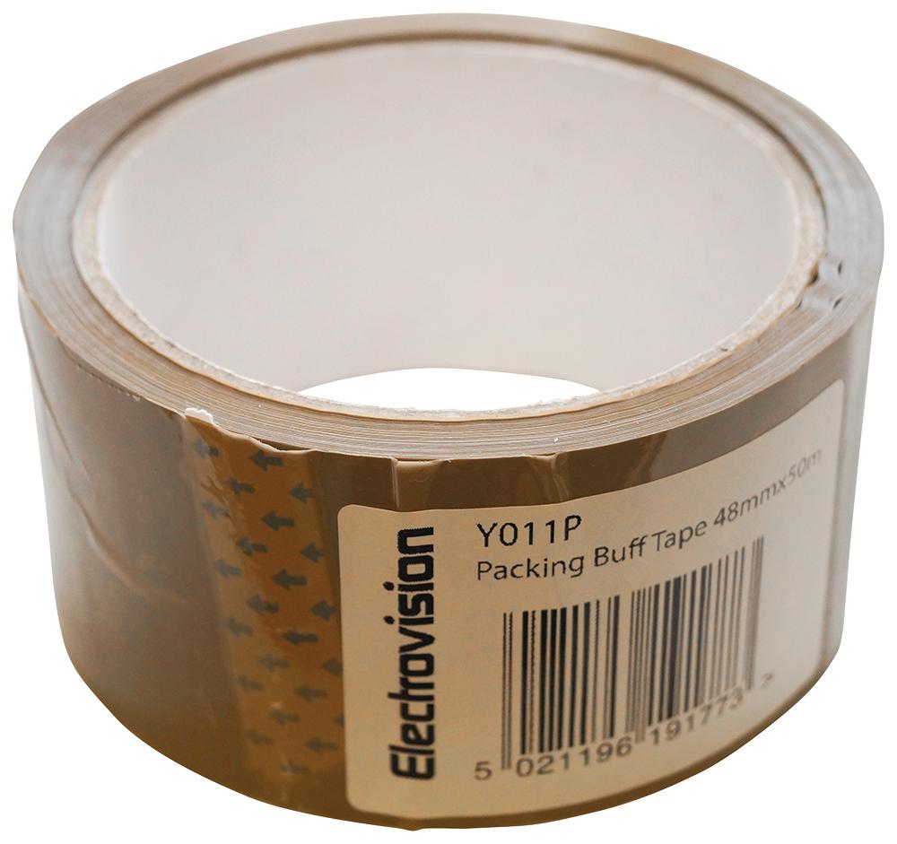 Electrovision Y011P Buff Packing Tape 48mm x 50M