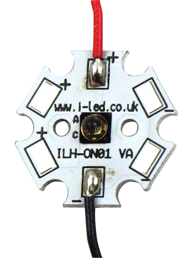 Intelligent Led Solutions Ilh-8M01-Fred-Sc201-Wir200 Ir Led Module, 8 Chip, 755Nm, Star Pcb