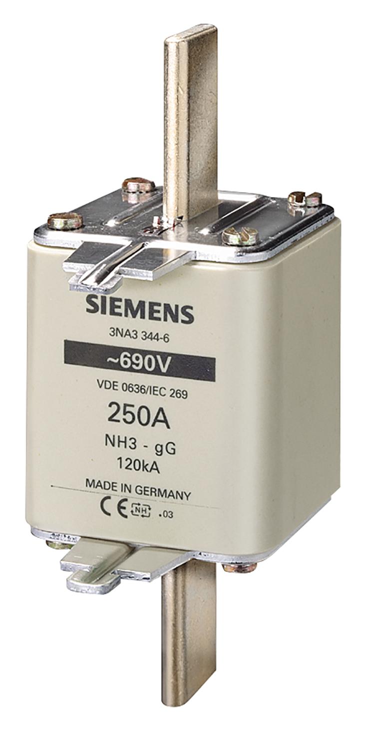 Siemens 3Na3365-6 Hrc Fuse, 500A, 690Vac/440Vdc, Blade Tag