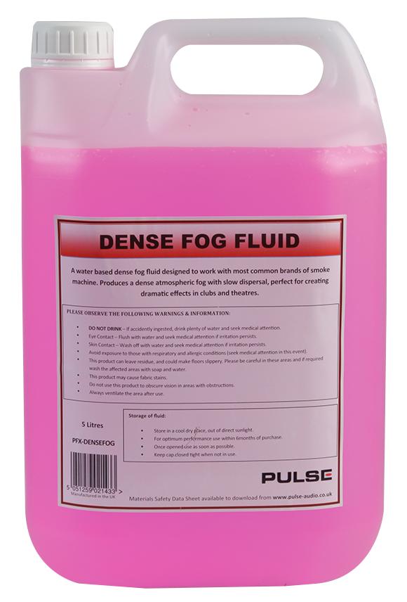 Pulse Pfx-Densefog Fog Fluid, Dense, 5Ltr