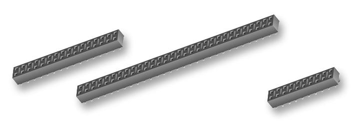 Samtec Hle-105-02-L-Dv-K-Tr Socket, 2.54mm, Smt, 2X5Way